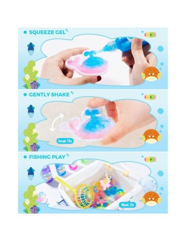 Set figuritas de gel 3D en agua Jarmelo