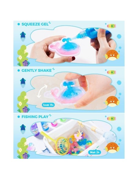 Set figuritas de gel 3D en agua Jarmelo