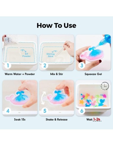 Set figuritas de gel 3D en agua Jarmelo