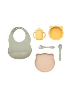 Vajilla 7 Piezas Silicona Green Olmitos