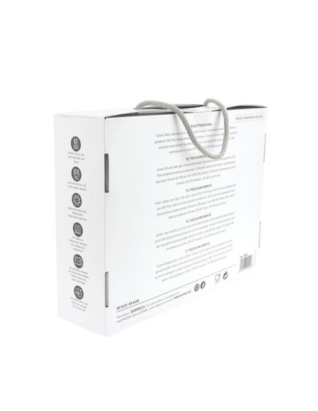 Vajilla 7 Piezas Silicona Azul  Olmitos