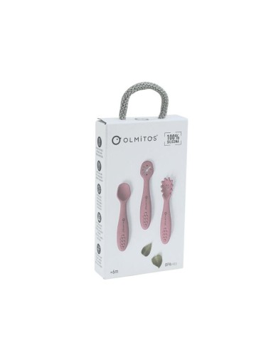 Set de Cubiertos de Aprendizaje Pink Olmitos