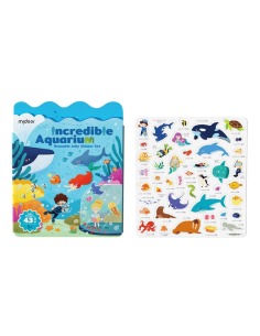 Juego de pegatinas reutilizables de gel Mideer para acuario 2