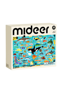¡Aprendamos! Rompecabezas de tamaño mediano – Mundo submarino (126 piezas) Mideer