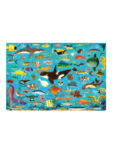 ¡Aprendamos! Rompecabezas de tamaño mediano – Mundo submarino (126 piezas) Mideer