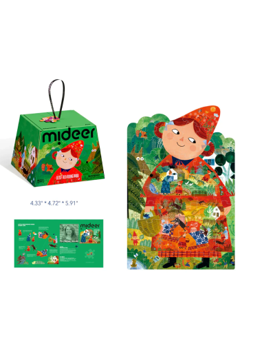 Puzzle artístico de forma irregular – Caperucita Roja (59 piezas) Mideer