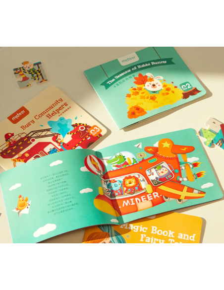 Rompecabezas infantil ¡Sube de nivel! 1 Mideer – Vehículos animales