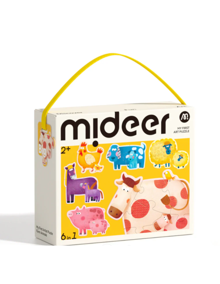 Mi primer rompecabezas 6 en 1 de Mideer: Animales de la granja