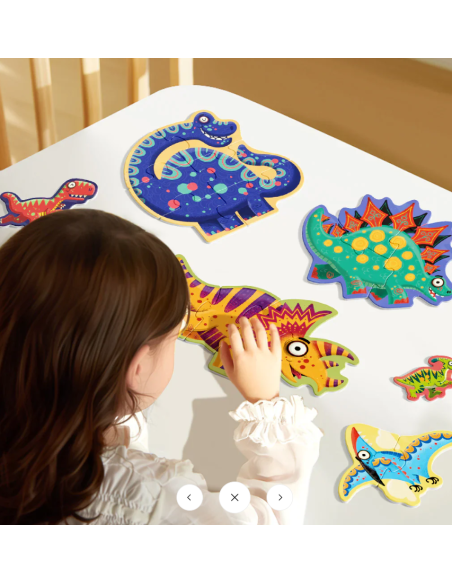 Mi primer rompecabezas 6 en 1 de Mideer: Dinosaurios