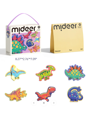 Mi primer rompecabezas 6 en 1 de Mideer: Dinosaurios