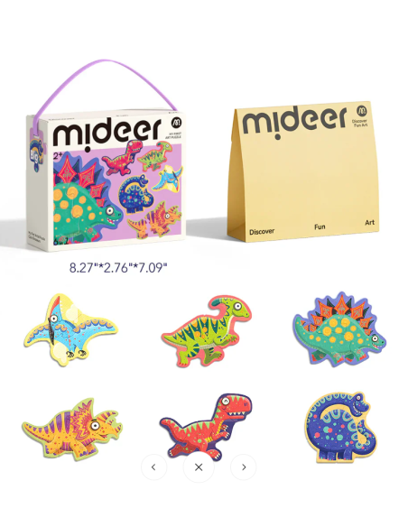 Mi primer rompecabezas 6 en 1 de Mideer: Dinosaurios