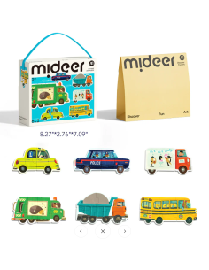 Mi primer rompecabezas 6 en 1 de Mideer – Transporte 2