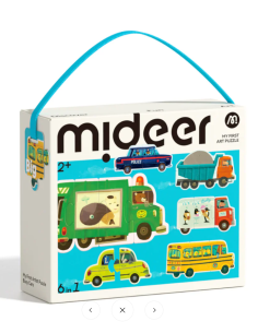 Mi primer rompecabezas 6 en 1 de Mideer – Transporte