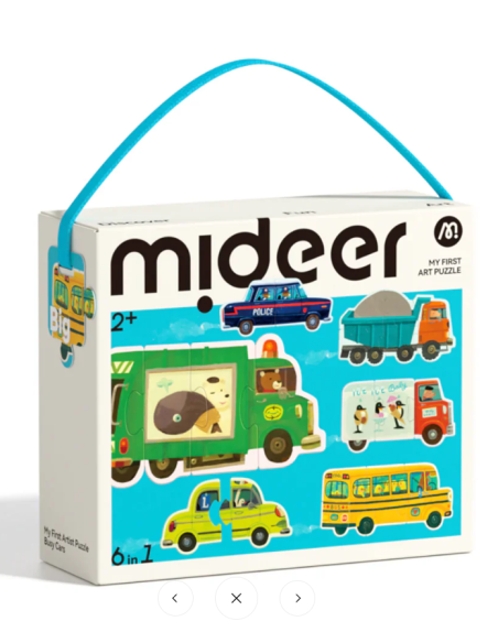 Mi primer rompecabezas 6 en 1 de Mideer – Transporte