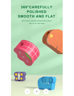 Kit de entretejido de figuras de madera Mideer – Animales del bosque 2