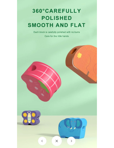 Kit de entretejido de figuras de madera Mideer – Animales del bosque