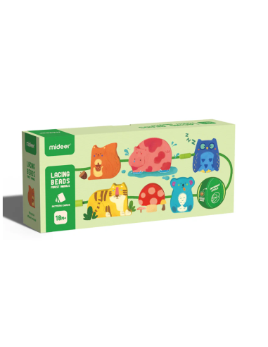 Kit de entretejido de figuras de madera Mideer – Animales del bosque