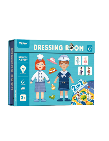 Rompecabezas magnético 2 en 1 Mideer – Ropa
