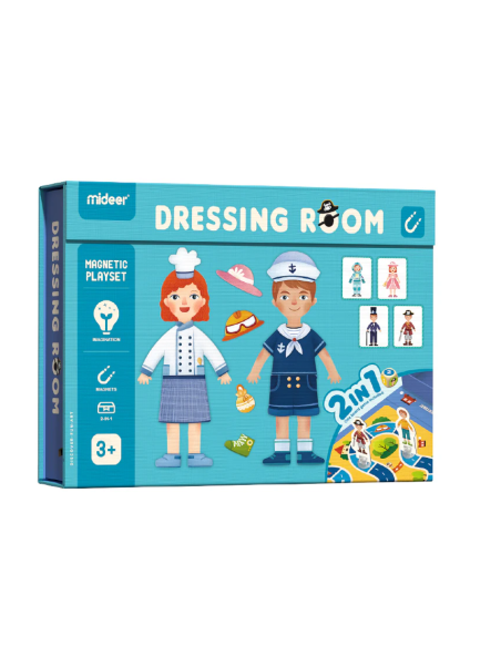Rompecabezas magnético 2 en 1 Mideer – Ropa