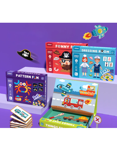 Rompecabezas magnético 2 en 1 Mideer – Ropa