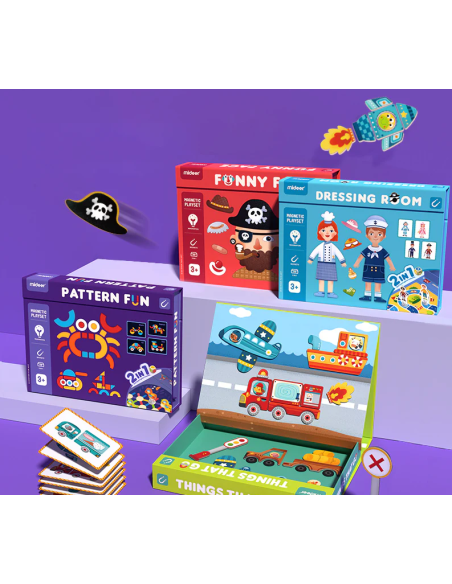 Rompecabezas magnético 2 en 1 Mideer – Ropa