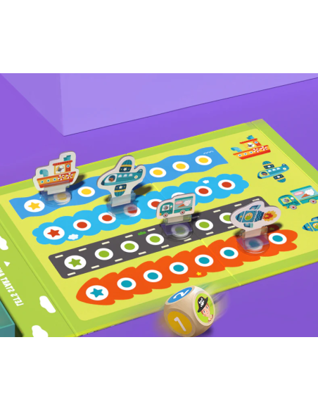 Rompecabezas magnético 2 en 1 Mideer – Vehículos