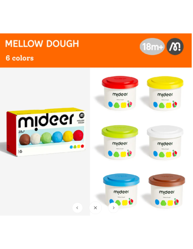 Plastilina Mideer Play-Doh – 6 colores
