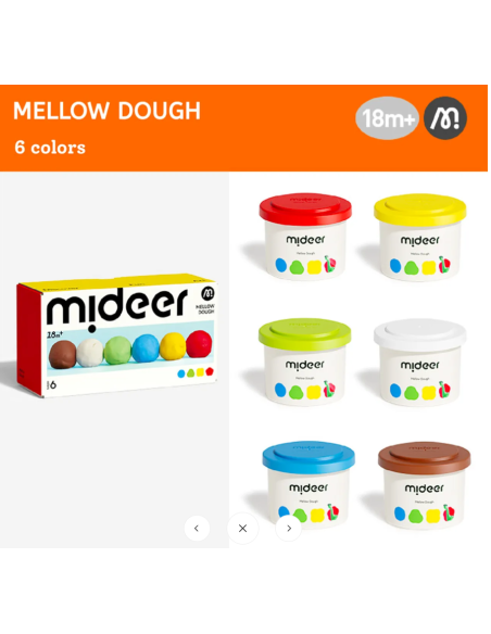 Plastilina Mideer Play-Doh – 6 colores