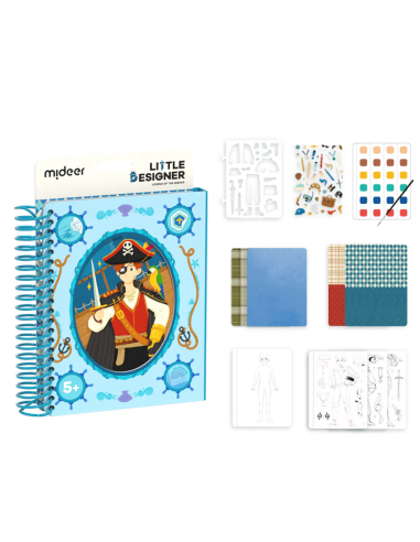 Cuaderno creativo del pequeño diseñador mideer - Aventurero