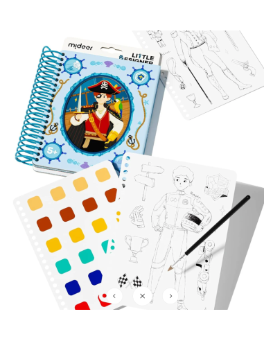 Cuaderno creativo del pequeño diseñador mideer - Aventurero