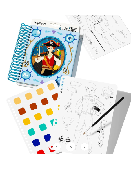 Cuaderno creativo del pequeño diseñador mideer - Aventurero