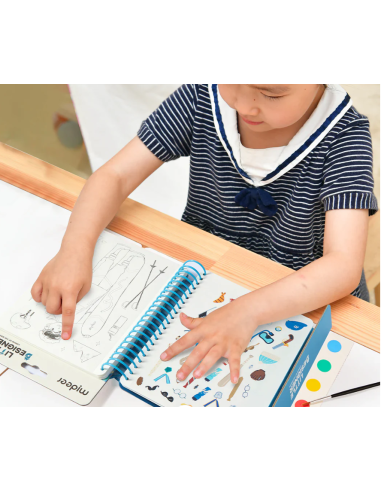 Cuaderno creativo del pequeño diseñador mideer - Aventurero