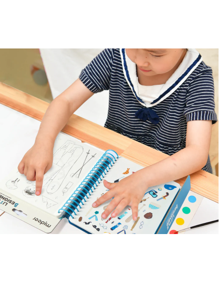Cuaderno creativo del pequeño diseñador mideer - Aventurero
