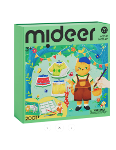 Libro para colorear y vestir 2 en 1 de Mideer: Amigos del bosque