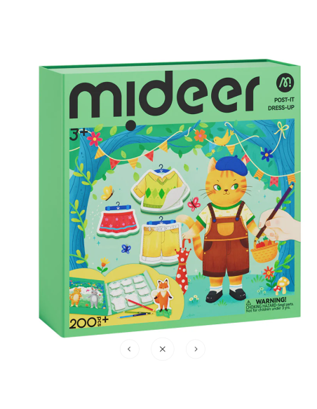 Libro para colorear y vestir 2 en 1 de Mideer: Amigos del bosque