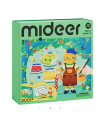 Libro para colorear y vestir 2 en 1 de Mideer: Amigos del bosque