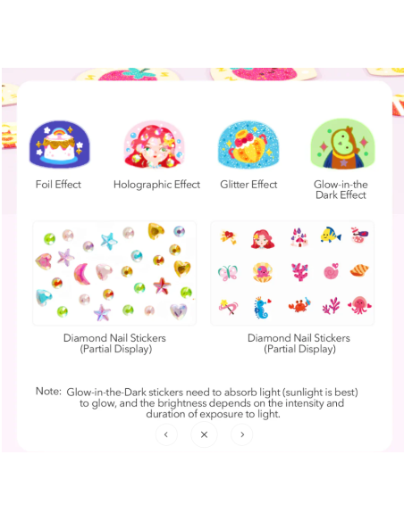 Pegatinas para uñas Mideer – Encuentro en el jardín