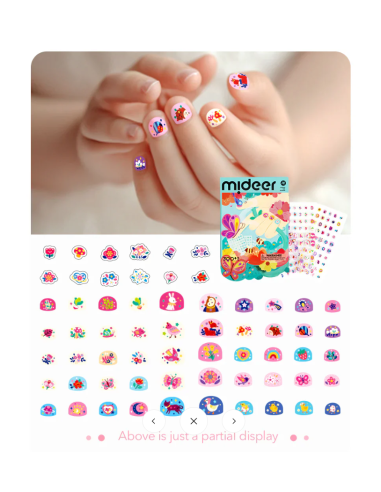 Pegatinas para uñas Mideer – Encuentro en el jardín