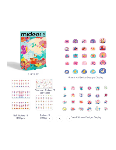 Pegatinas para uñas Mideer – Encuentro en el jardín
