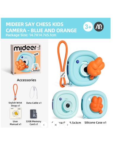 Cámara infantil Mideer Say Cheese! – azul