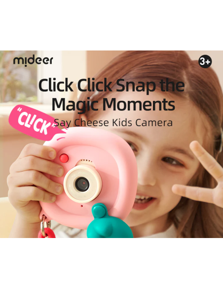 Cámara infantil Mideer Say Cheese! – rosa