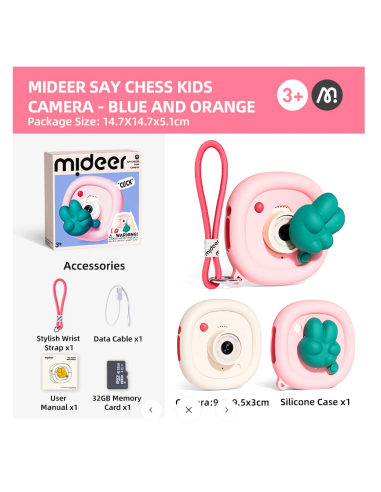 Cámara infantil Mideer Say Cheese! – rosa