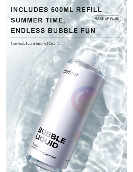 Máquina de burbujas Mideer – Monstruo de burbujas (con líquido)