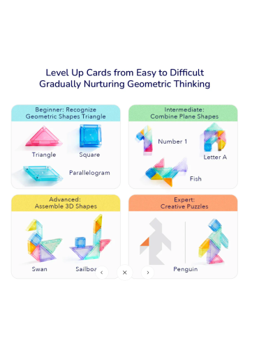 Tangram magnético 3D Mideer con reloj de arena