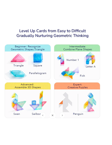 Tangram magnético 3D Mideer con reloj de arena