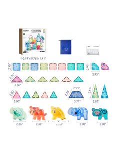 Bloques magnéticos Mideer – Animales (40 piezas) 2