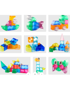 Bloques magnéticos 3D Mideer – 46 piezas. 2