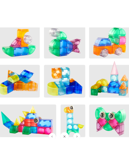 Bloques magnéticos 3D Mideer – 46 piezas.