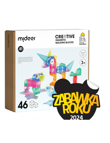 Bloques magnéticos 3D Mideer – 46 piezas.