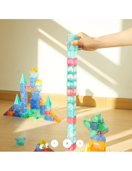 Bloques magnéticos 3D Mideer – 46 piezas.